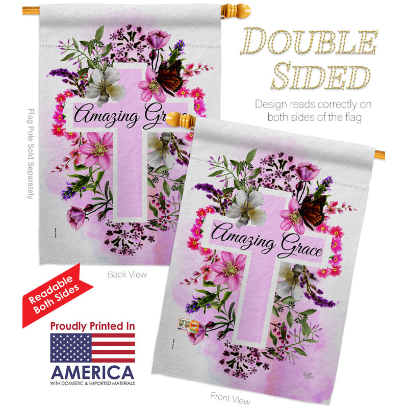 Double Sided 40'' H x 28'' W Polyester House Flag