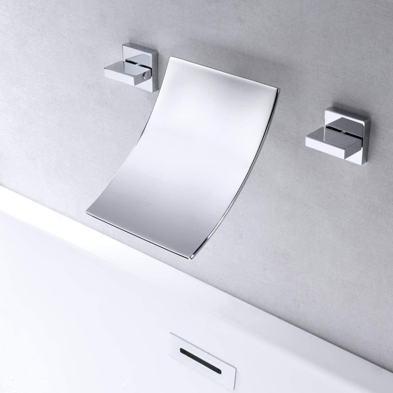2 Handle Wall Waterfall Faucet Bath Filler