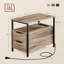 35cm W Metal Bedside Table