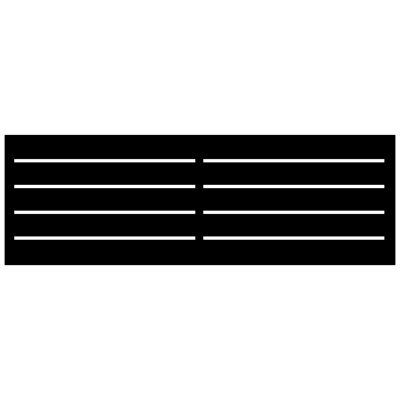 Linea Galvanized Steel Wall and Fence Extension Privacy Panel, Black