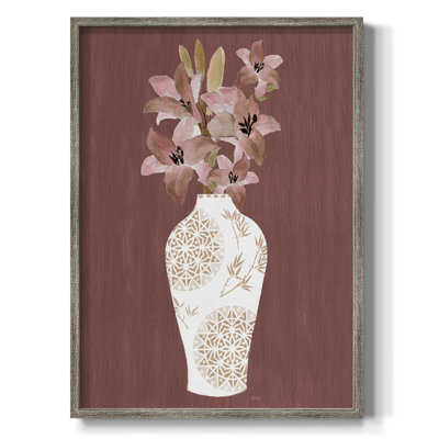 Romantiques fleurs II, reproduction encadrée - bois massif 49832