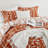  Marilla 3 Piece Terracotta  Floral Comforter Set-110315620-110315624