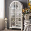 Blanc massif + bois manufacturé + vitrines
