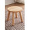 Tabouret en bois massif, petit repose-pieds rond en bois, support pour plante, tabouret d'appoint en bois