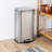 Steel Step On Kitchen Trash Can - 7.92 Gallons
