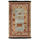 Rug & Kilim’S Tribal Rug In Blue And Red Medallion Pattern