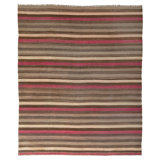 Brown Flatweave Wool Rug - 8'10" x 10'4"