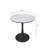  Bristol 27" Round Dining Table, Modern 2-Person Kitchen Table with Black Pedestal Base, Small Space Bistro Table for Apartments-1439952272