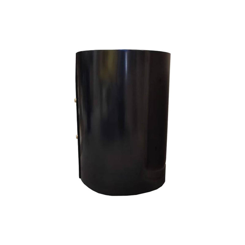 Kitel Black Round Marble Topped Side Table