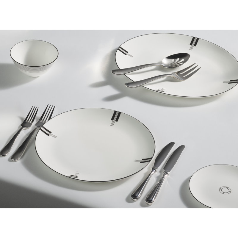 Vera Wang Luxe Graphite 13in Oval Platter