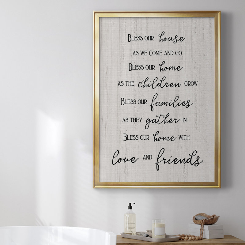 «Love And Friends», toile encadrée de qualité supérieure - prête à être accrochée, H 42,5 po x l 30,5 po x P 1 po