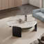 Table basse moderne simple ronde en marbre