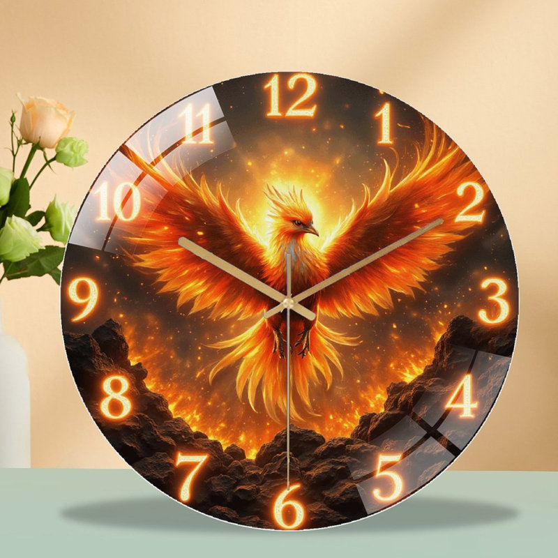 Horloge murale Phoenix Fire