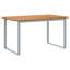 5 Piece Garden Dining Set Grey Steel-1818936445