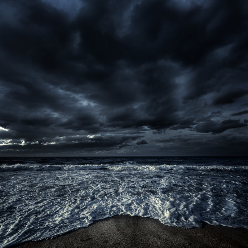 Stormy Sea by Da-kuk - Wrapped Canvas Print, 91cm H x 91cm W