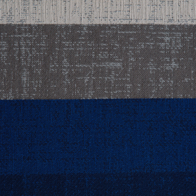 Ponca Blue and Gray Rectangular Office Chair Mat