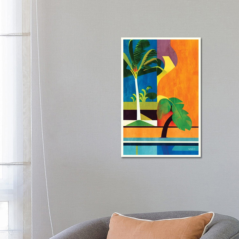 Vibrant Tropical Palms, 66.04 cm H x 45.72 cm W x 3.175 cm D, Does Not Apply