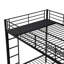 Triple lit superposé avec échelle verticale, structure en métal et rails de sécurité pour une utilisation maximale de l'espace et la sécurité