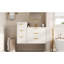 Meuble-lavabo compact avec lavabo, meuble en MDF avec lavabo en céramique