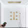 Remote Controlled Brushed Gold Thermostatic Shower System with Rainfall and Jets