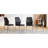 Elegant Black And Silver Dining Chairs Set Of 4, Pu Leather, Modern Style For Home Dining