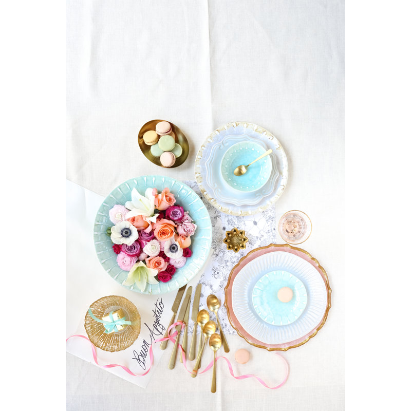Incanto Stone Handmade Stoneware Dinnerware Set, White
