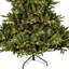 Arbre de Noël artificiel illuminé 8 pi, feuillage mélangé PE / PVC, 2673 extrémités de branches, 900 lumières UL, branches articulées, base large et support en métal stable-1118126993