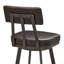 Tabouret de comptoir pivotant en métal brun avec similicuir brun-164323672-164323676-164323678