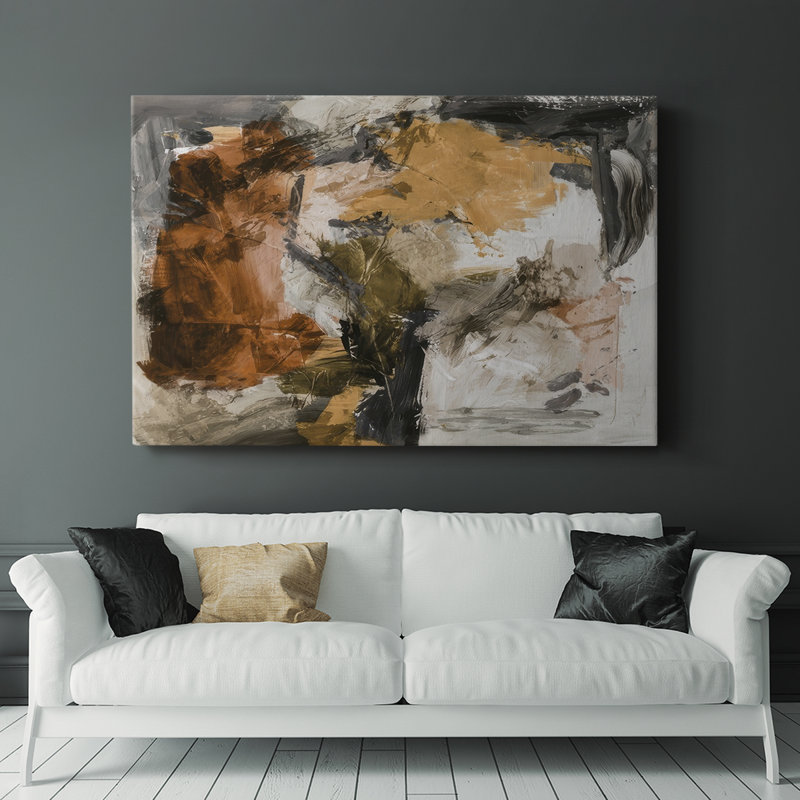Mélange chaud chaud neutre II - Cavas enveloppés de galerie, H 8 po x l 12 po
