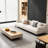 Reve 110.2" Extra Wide Modern Minimalist Sofa - Ultra Deep Seating Upholstered Couch with Accent Pillows & Easy Assembly - Beige-1992717948