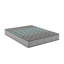 Matelas simple de 7 po en mousse grise et bleue, confort moyen, idéal pour les lits d'invités, avec des couches de confort en relief, une structure-821921518