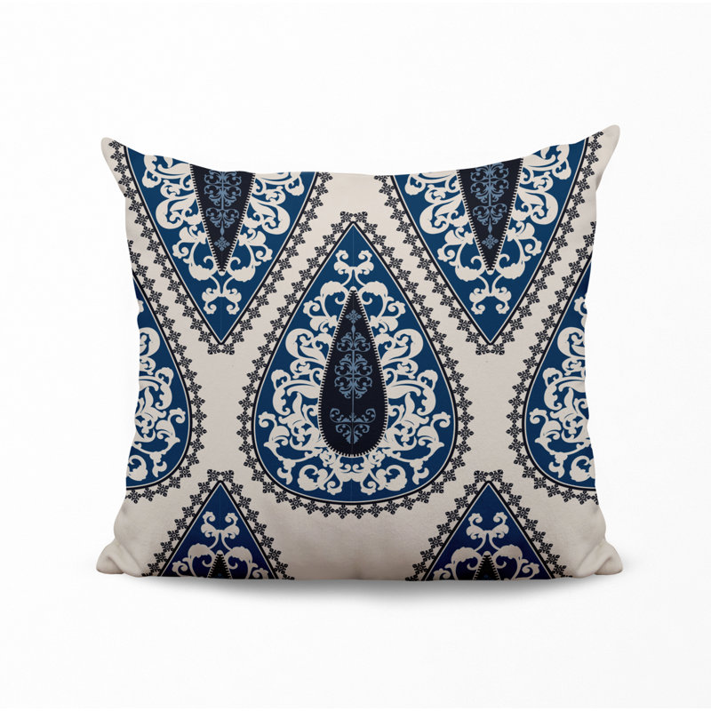 Housse et insert de coussin décoratif en polyester, L 19 po x H 19 po, Crème