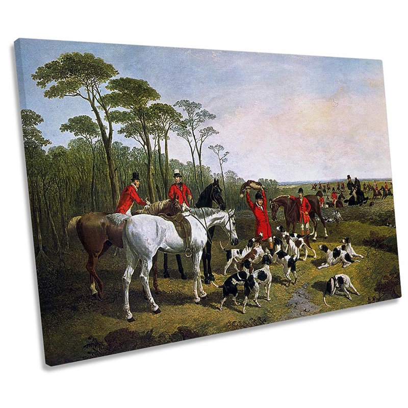 John Frederick Herring The Kill - Wrapped Canvas Print, 30.5cm H x 45.7cm W x 2cm D