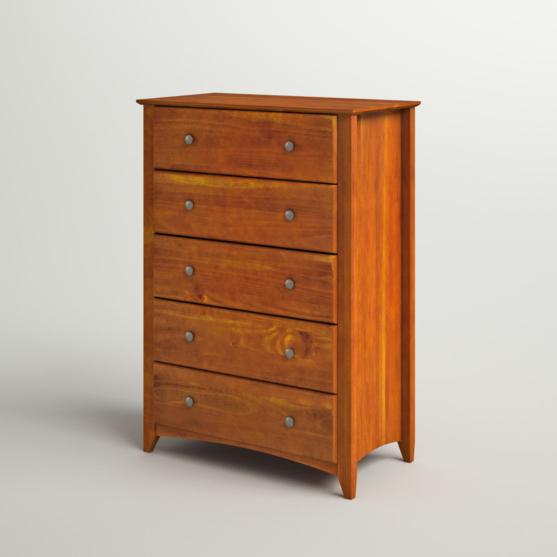 Commode 5 tiroirs Faringdon, Cerisier