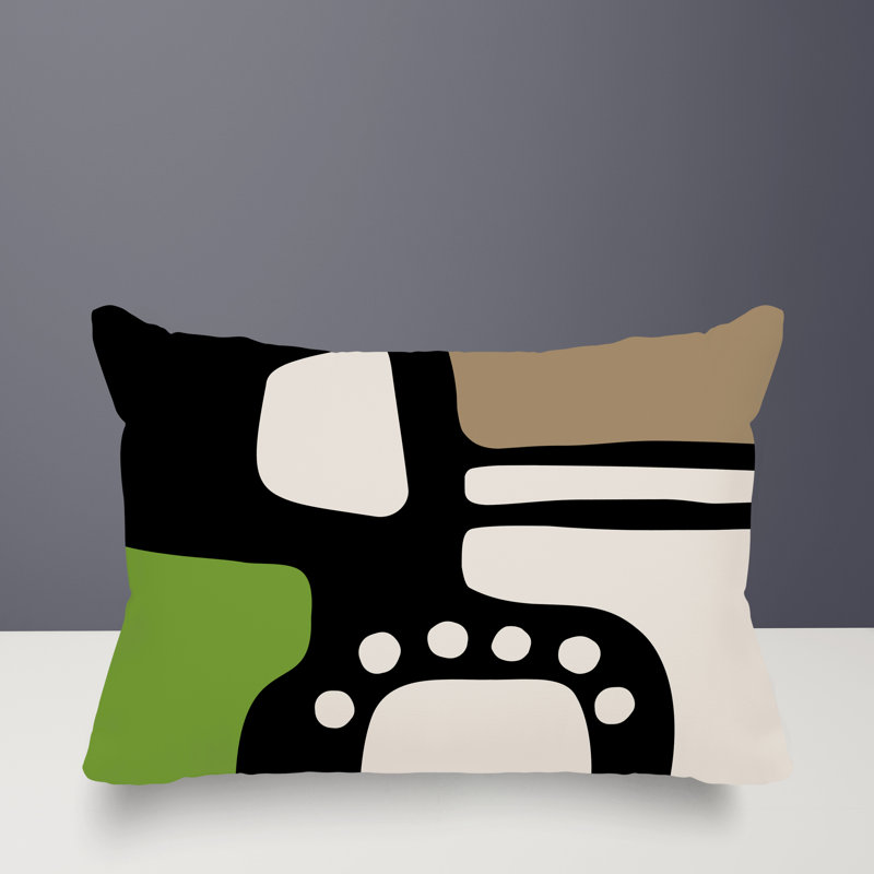 Coussin lombaire réversible intérieur / extérieur Sofi Minimalist, H 18 po x l 25 po, Chartreuse