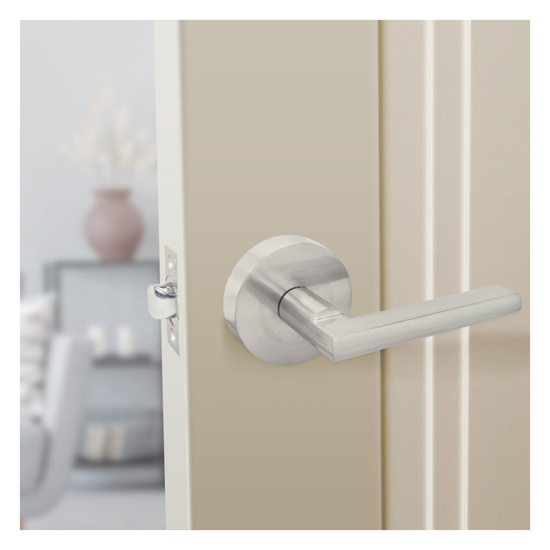 Satin Nickel Passage (Hall & Closet) Door Lever