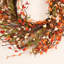 Couronne de porte artificielle 26 po avec fleurs sauvages