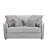 Stainli Upholstered 63 " Linen Blend Loveseat