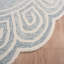 Tapis gris clair / ivoire en laine / coton touffeté à la main Novelty Rajashri-959947617
