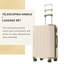 Ensemble de 3 valises extensibles à coque rigide en ABS avec double pivot, ensemble de bagages avec serrure TSA (20/24/28 pouces)