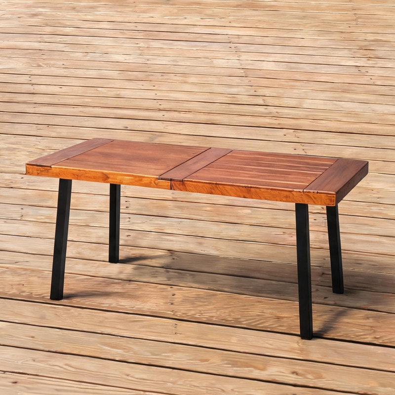 Dining Table with Solid Wood Detail, pairing Dining Room with 19.1 Kg Product Weight and Outdoor Use