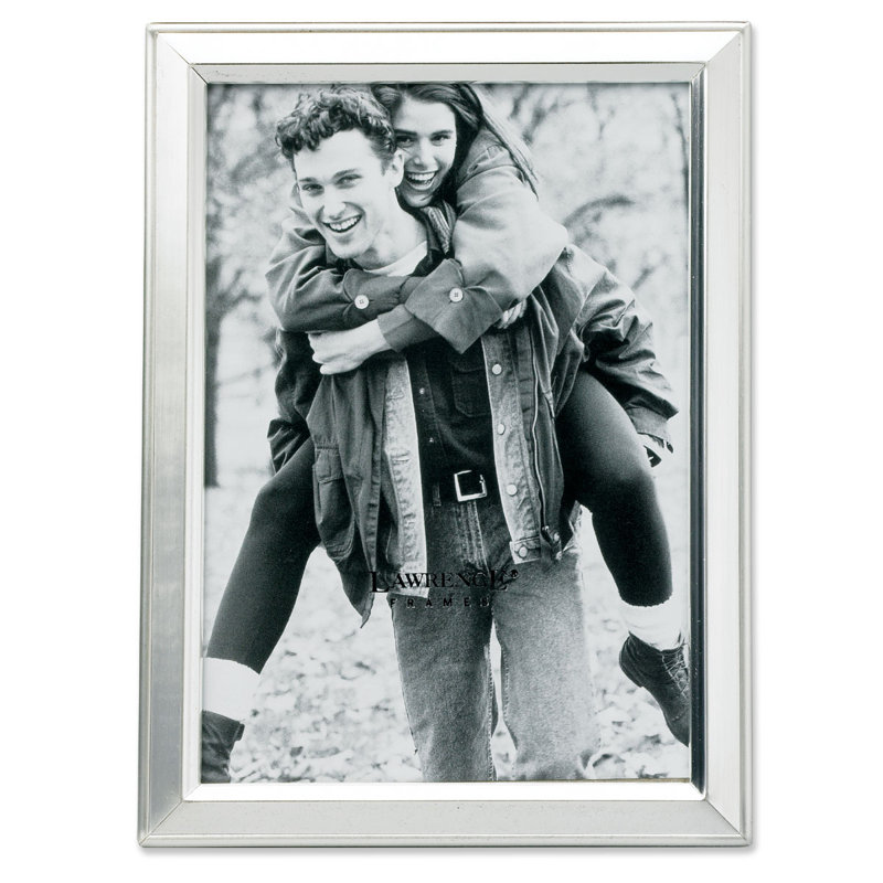 Hendry Silver Metal Beveled Picture Frame, 5" x 7"
