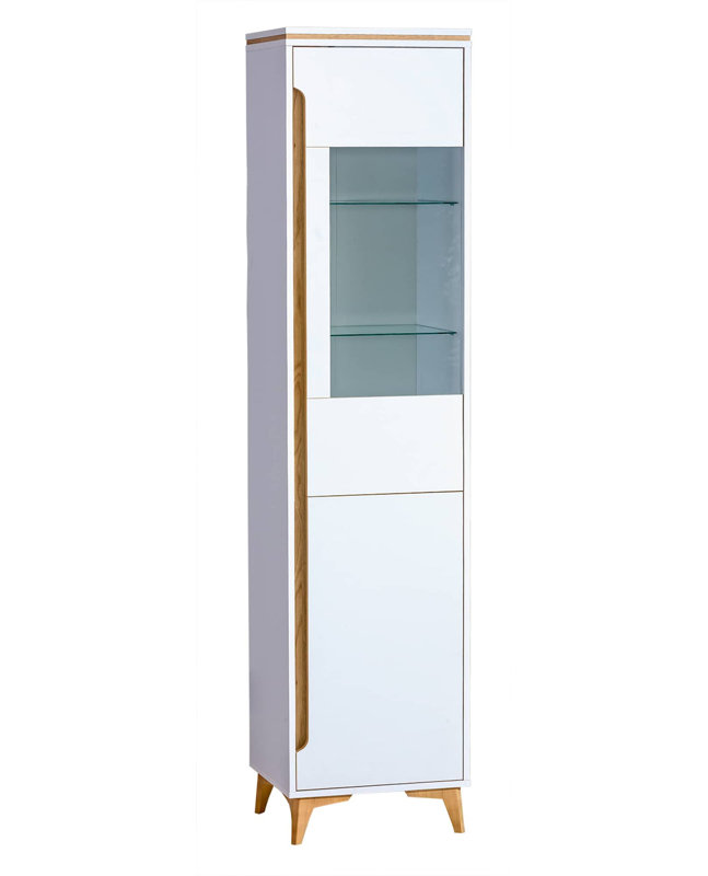 Aleijah 46cm Sideboard, White Matt/Mountain Ash