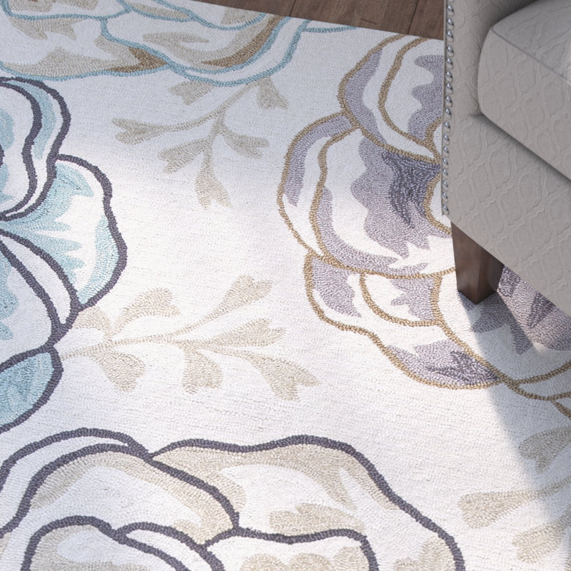 Floral Indoor Rug, Rectangle 5' x 7'6"