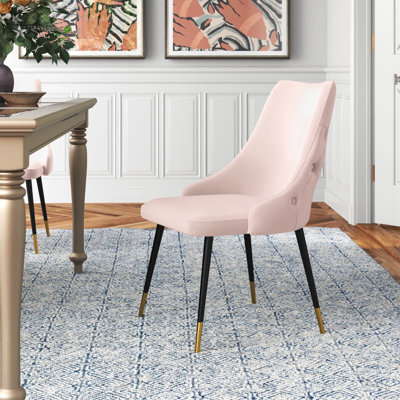 Adorn Button-Tufted Velvet Dining Chair