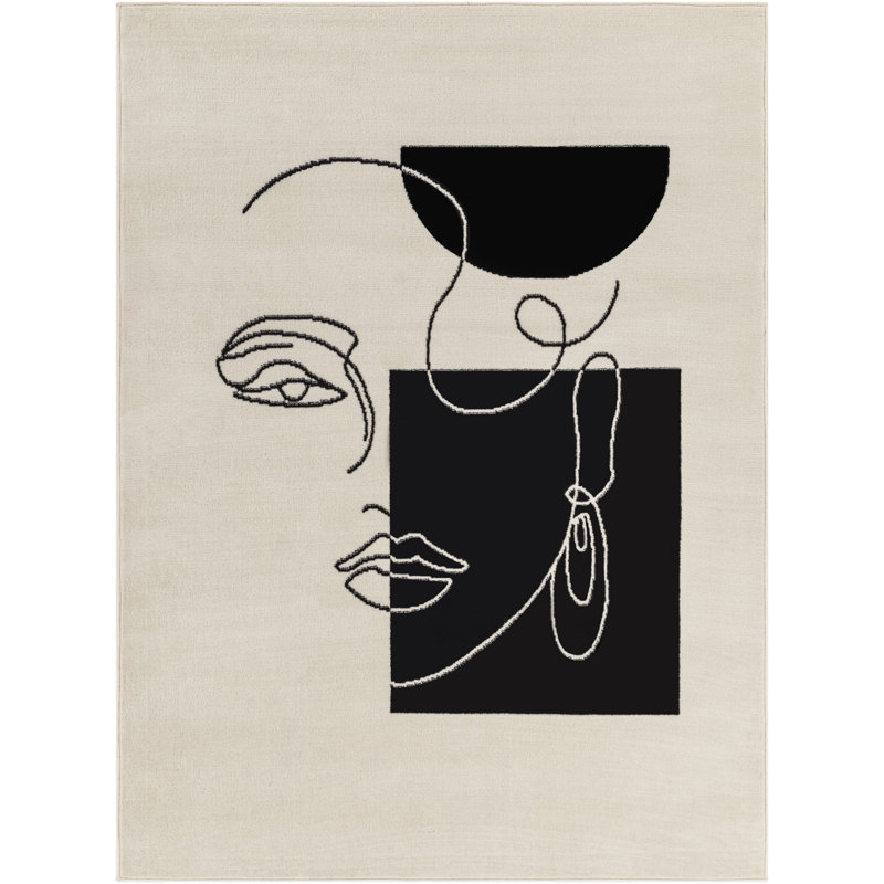 Abstract Area Rug, Rectangle 152 x 213cm
