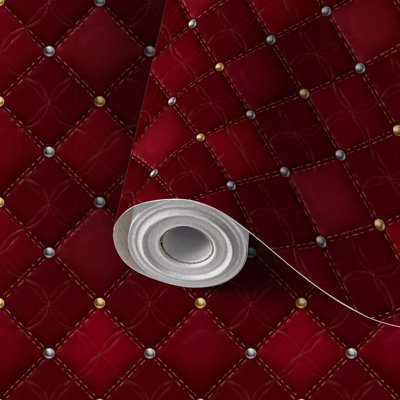 Papier de contact à peler et coller sans soudure bourgogne foncé utilisé pour la fête royale de luxe auto-adhésif et amovible 24 po x 118 po