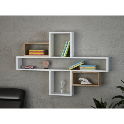 7 Piece Accent Shelf with Adjustable Shelves