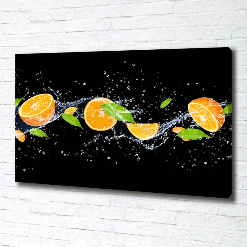 Oranges And Water - Wrapped Canvas Print