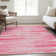 Premium Machine Washable Prisco Pink Rug